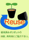 ポットの再利用