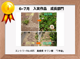  フォトコンテストエントリーNo.485　 島根県 キリン様　 成長部門   「1年後」